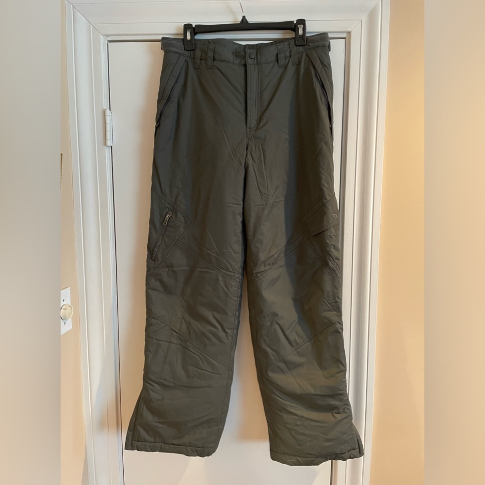 Llbean Ski pants. Gray. Size 18. Very warm. Nice condition